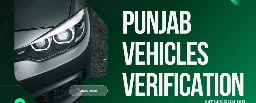 MTMIS Punjab online vehicle verification portal screenshot 2025-2026